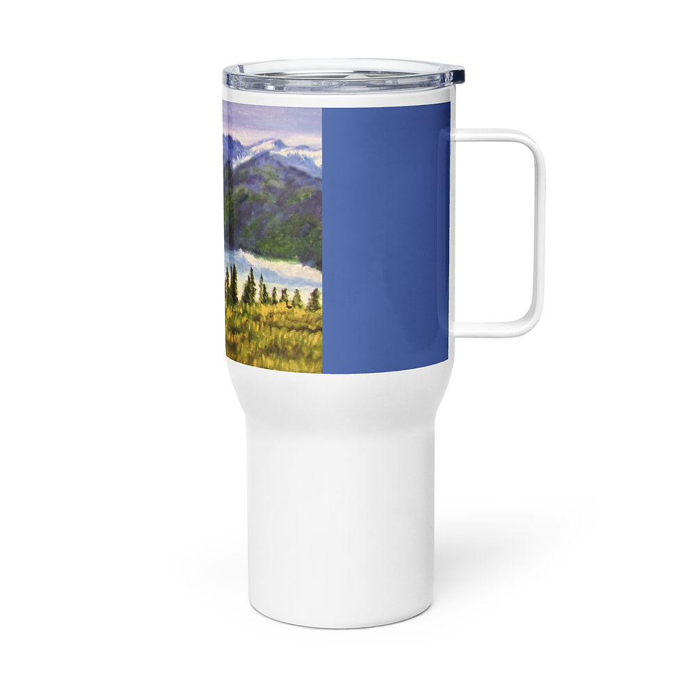 Miniatura: A River Runs through It Travel mug with a handle