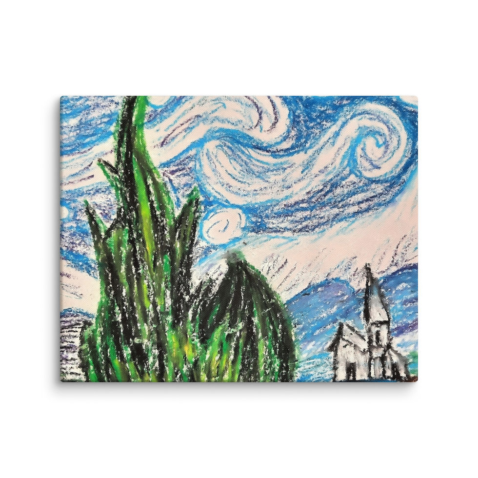 Thumbnail: Anna's Starry Night Canvas