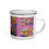 Thumbnail: Floral Abstraction 2 Enamel Mug