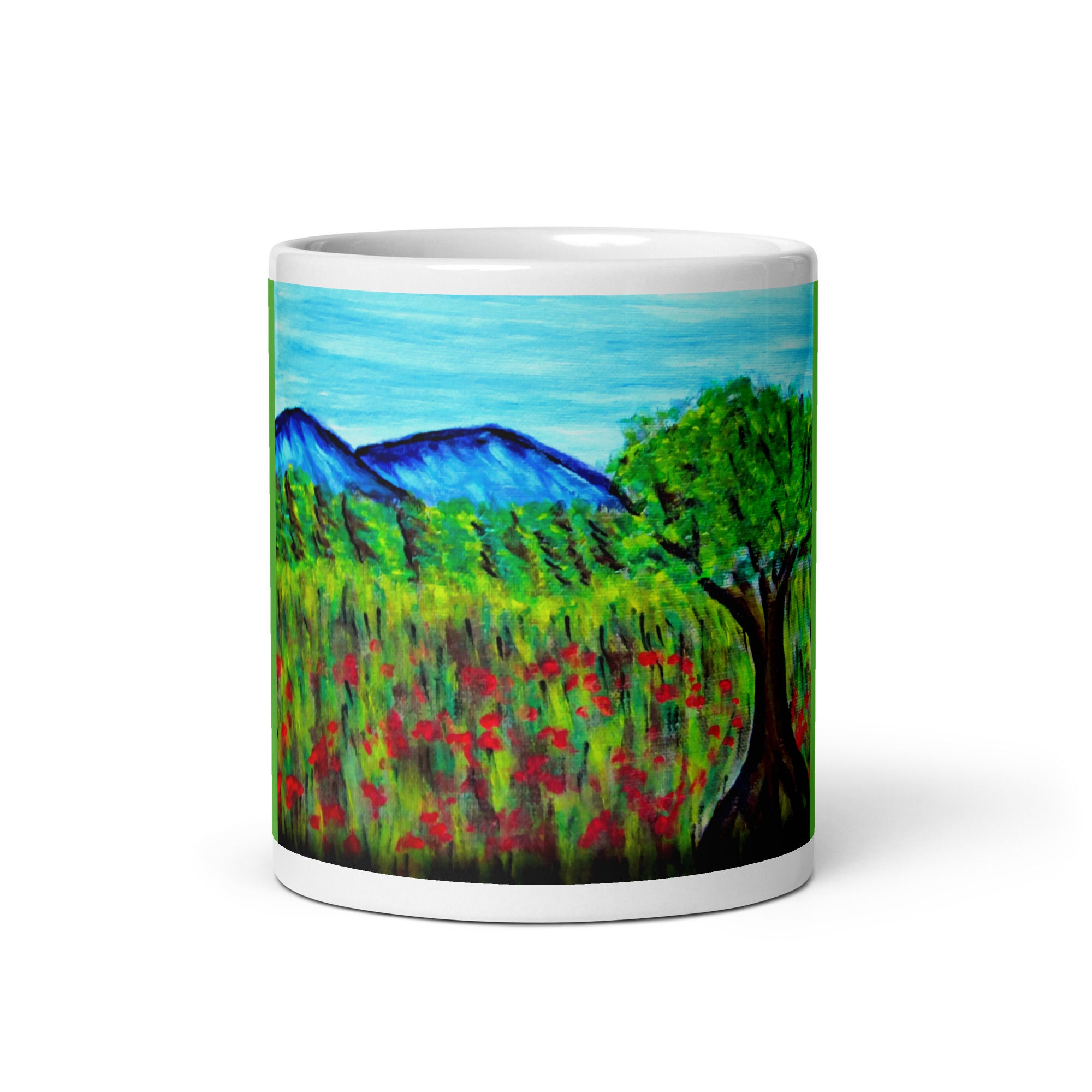 Summer Serenade White glossy mug