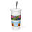 Thumbnail: A Solitary Sunflower 3 Insulated tumbler with a straw