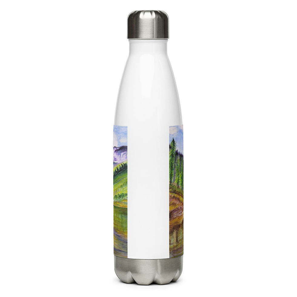 Thumbnail: Purple Mountains Majesty Stainless steel water bottle