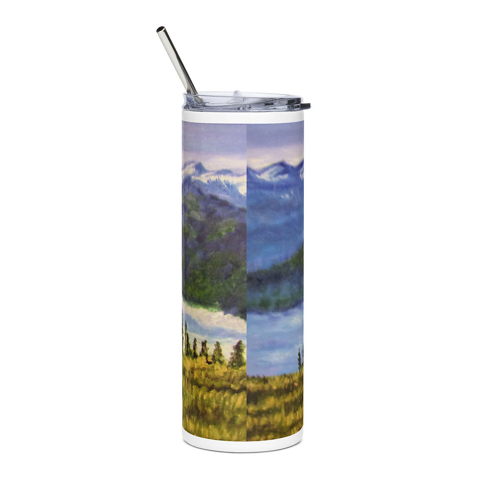 Miniatura: A River Runs through It Stainless steel tumbler