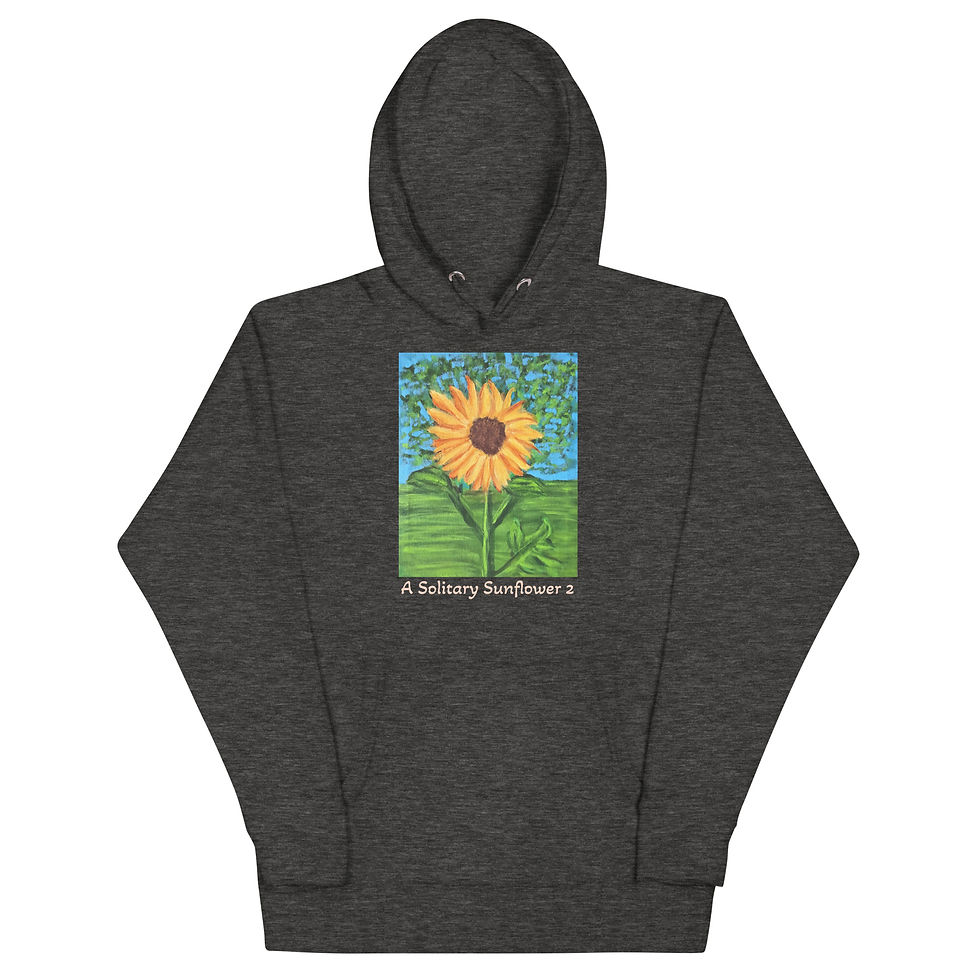 Thumbnail: A Solitary Sunflower 2 Unisex Hoodie