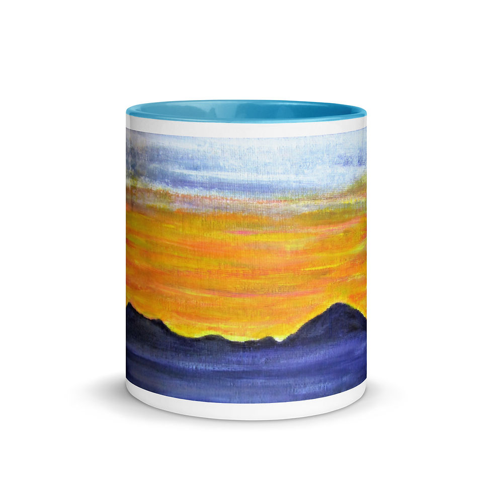 Miniatura: Sunset over Laramie Peak Range Mug with Color Inside