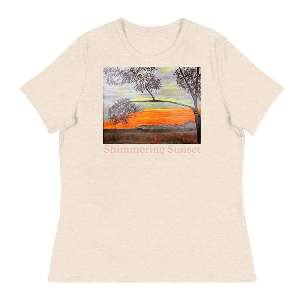 Thumbnail: Shimmering Sunset Women's Relaxed T-Shirt