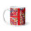 Thumbnail: Floral Abstraction 1 White glossy mug