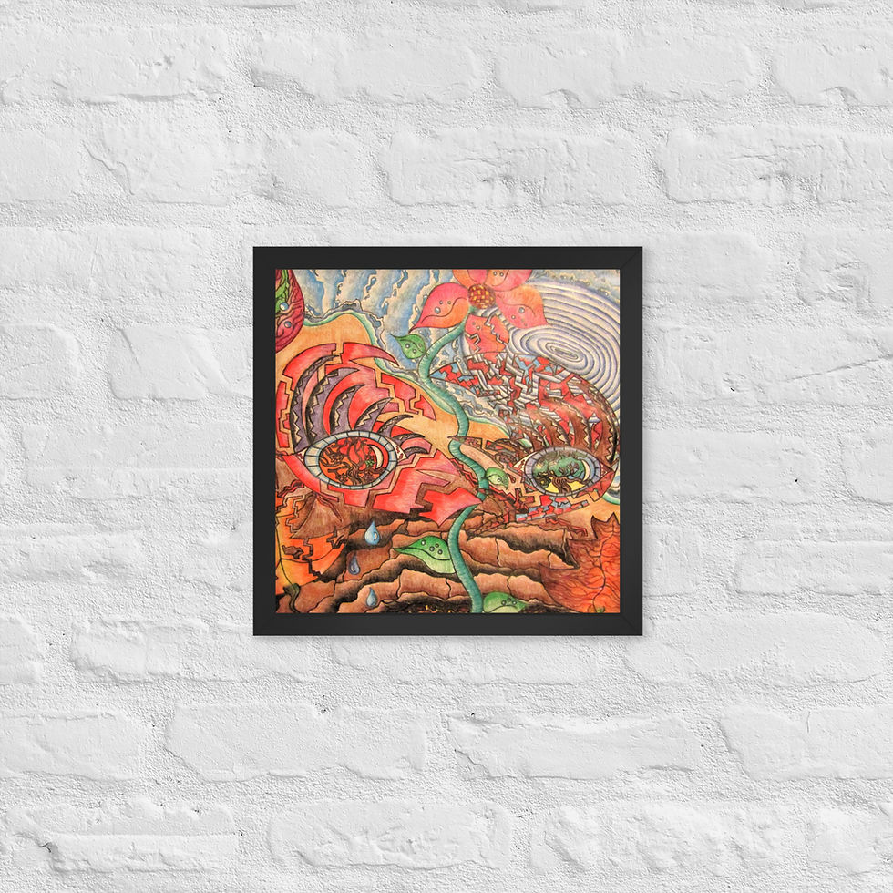 Miniatura: Whirlpool Tide Framed poster