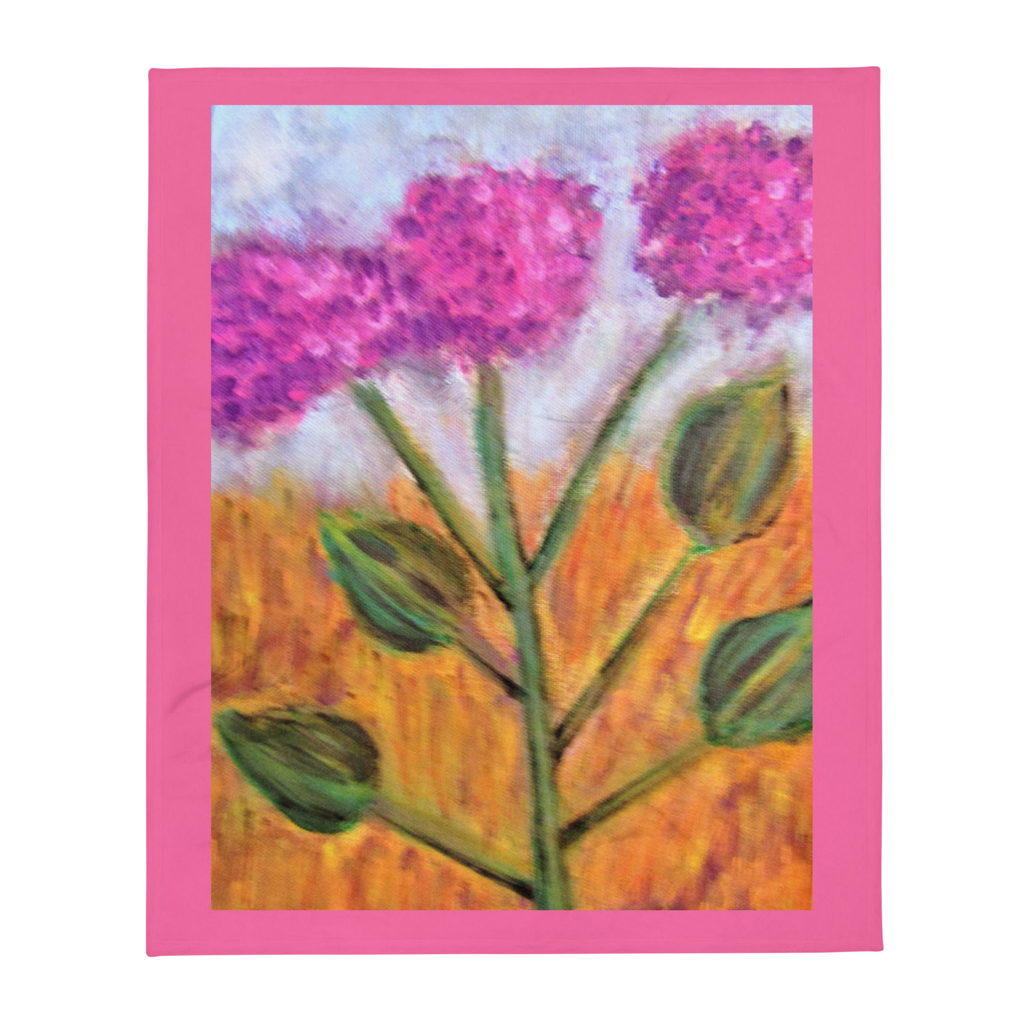 Floral Fantasy Throw Blanket