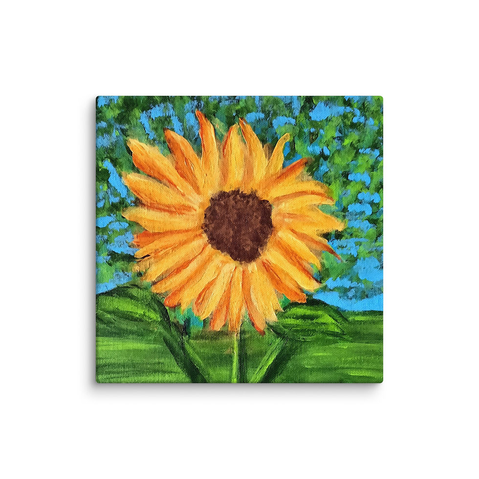 Miniatura: A Solitary Sunflower 2 Canvas