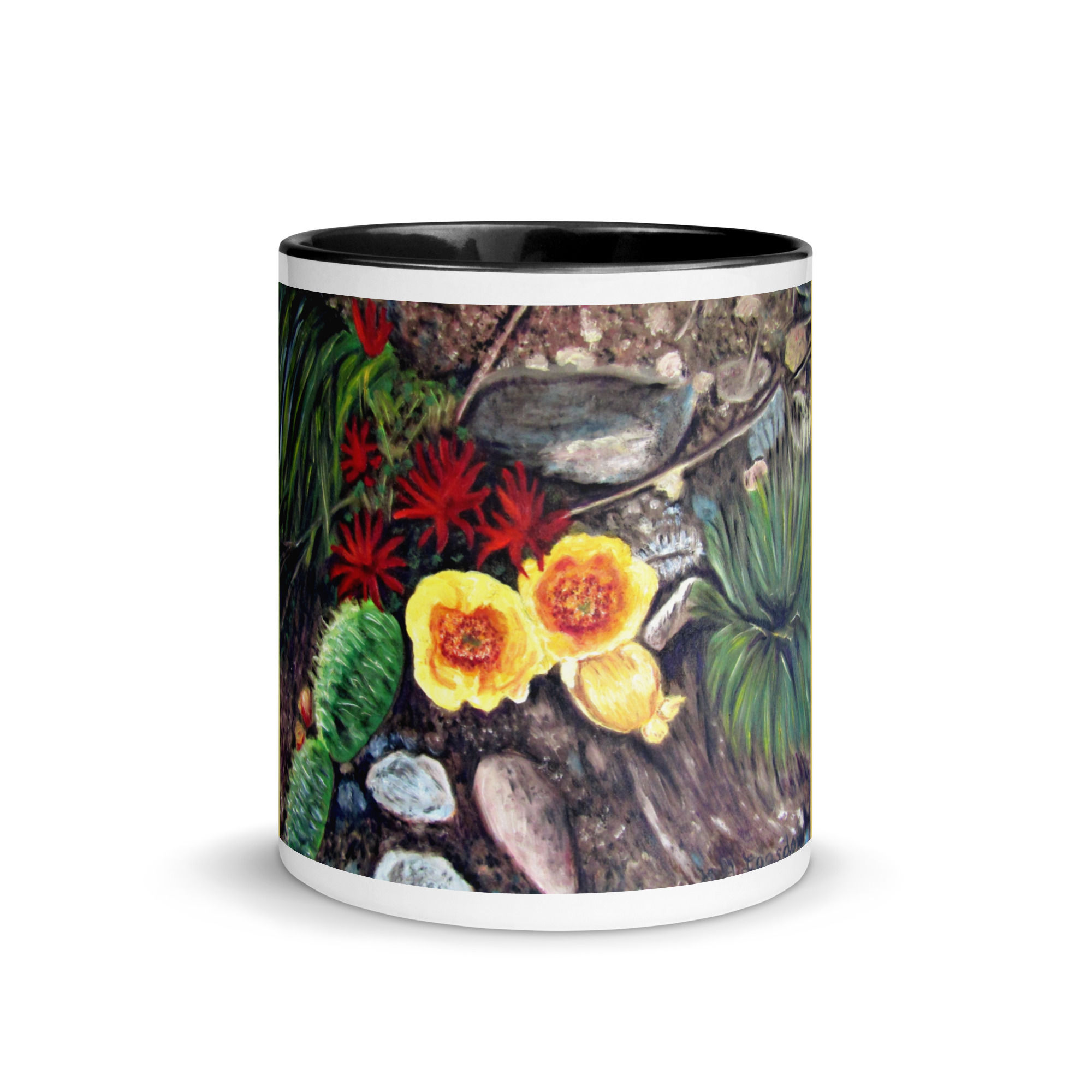 Desert Bloom Mug with Color Inside