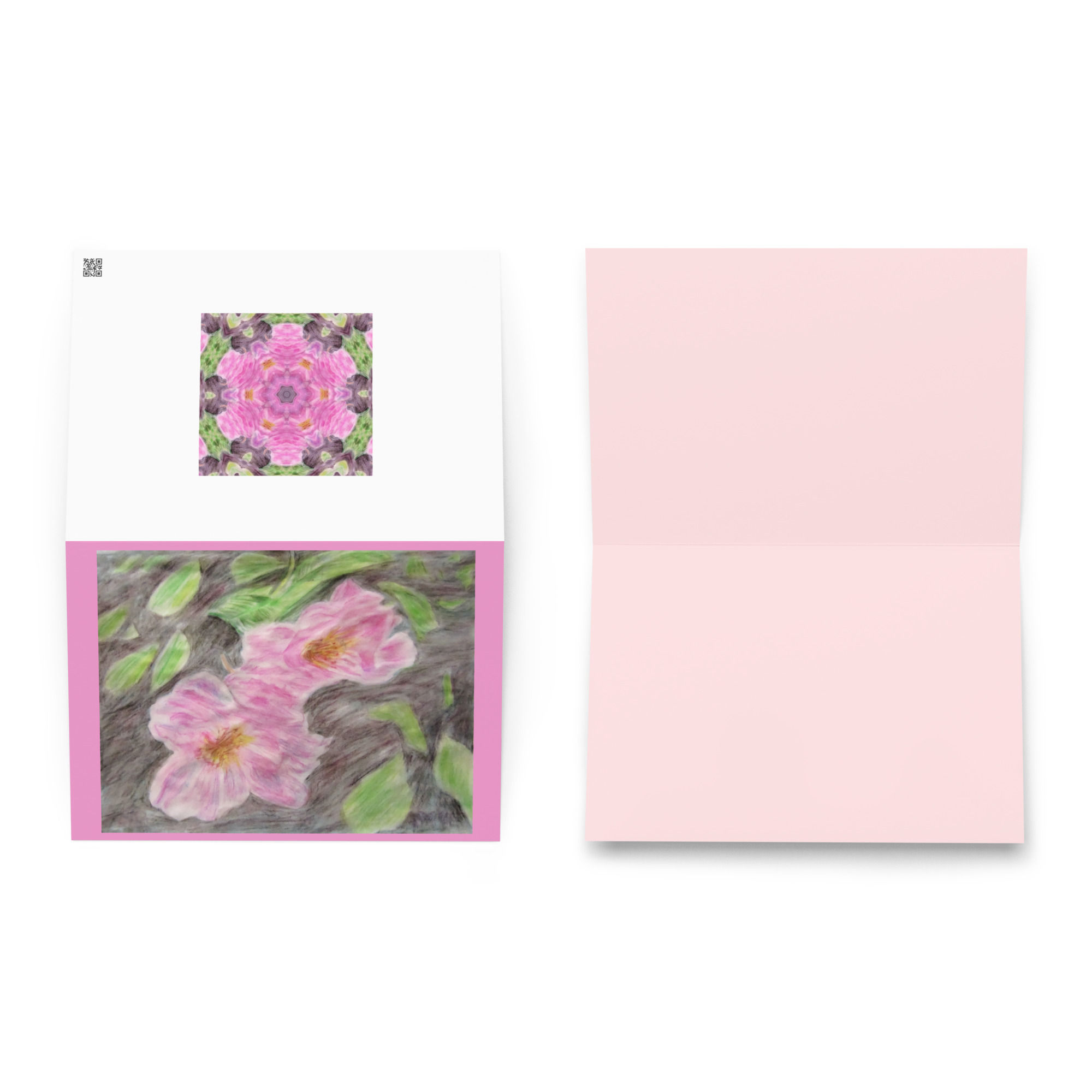 Wild Prairie Roses Greeting card