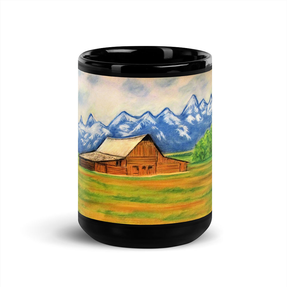 Miniatura: A Simpler Way of Life Black Glossy Mug