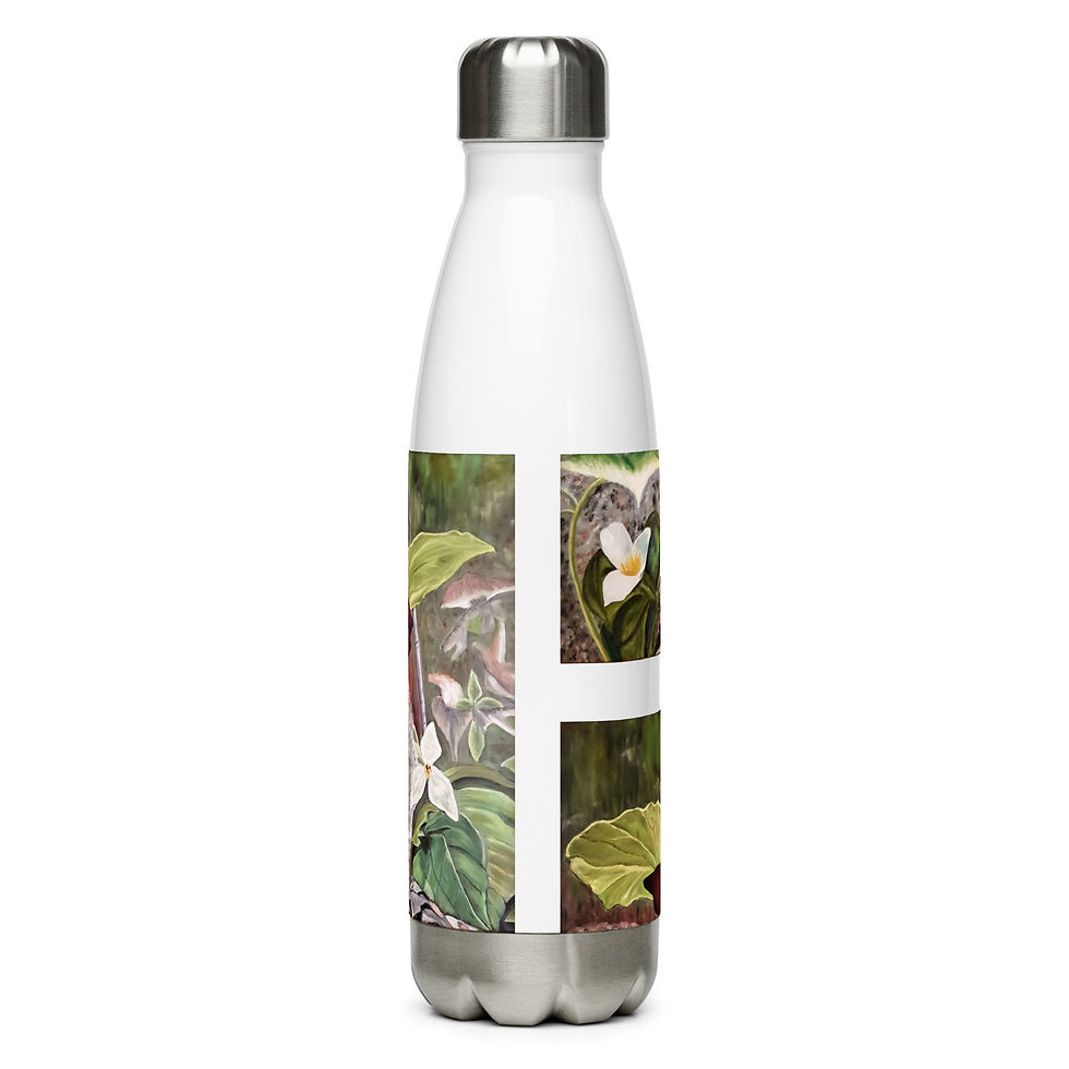 Miniatura: Trillium Tranquility Stainless steel water bottle