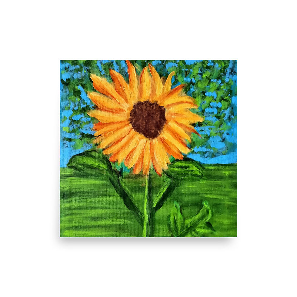 Miniatura: A Solitary Sunflower 2 Poster