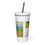 Miniatura: A Simpler Way of Life Insulated tumbler with a straw