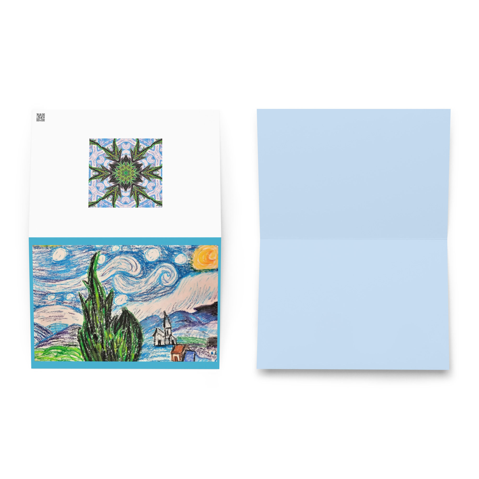 Anna's Starry Night Greeting card