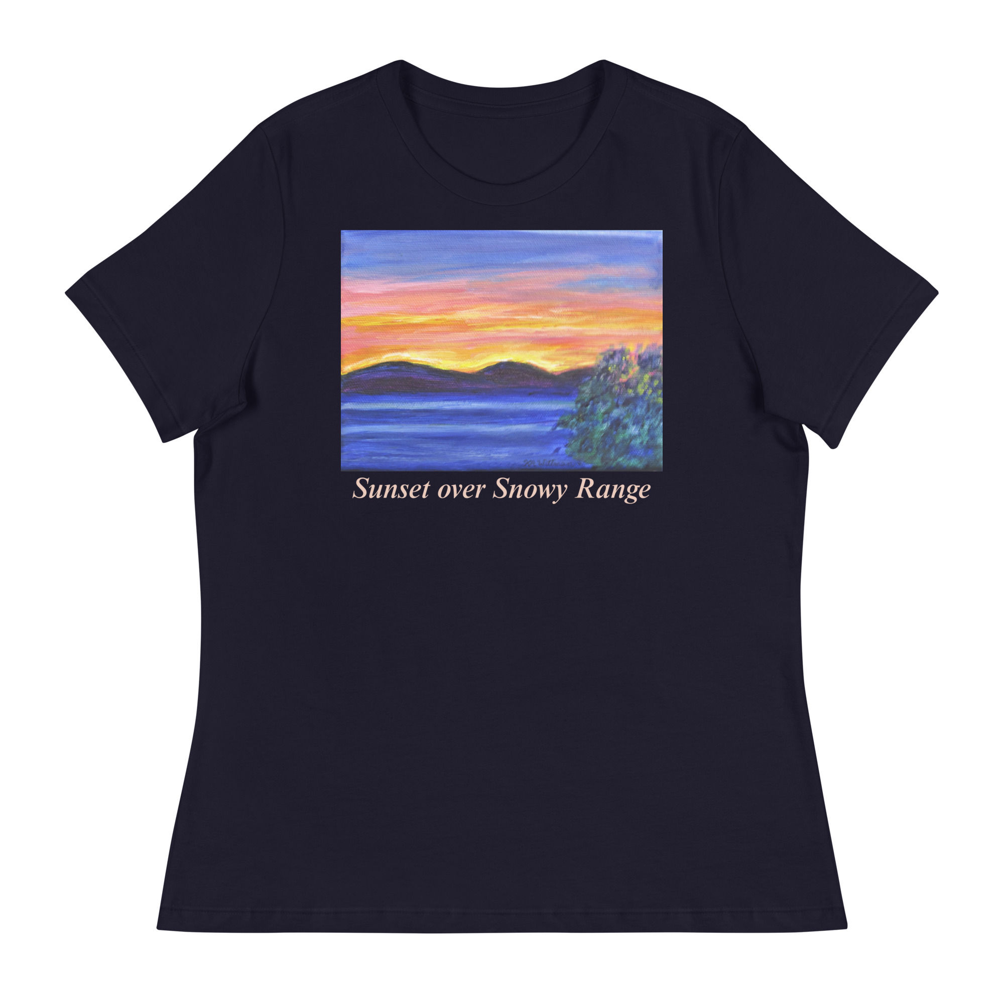 Sunset over Snowy Range Women's Relaxed T-Shirt