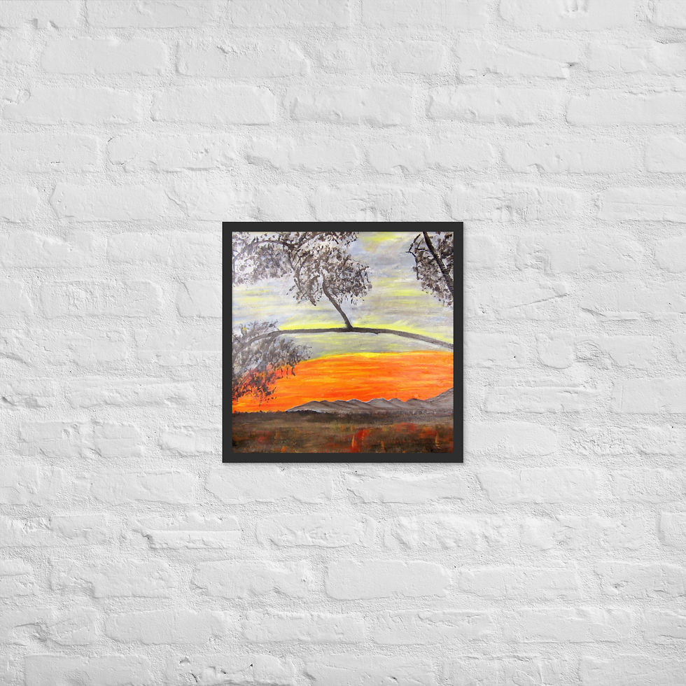 Thumbnail: Shimmering Sunset Framed poster