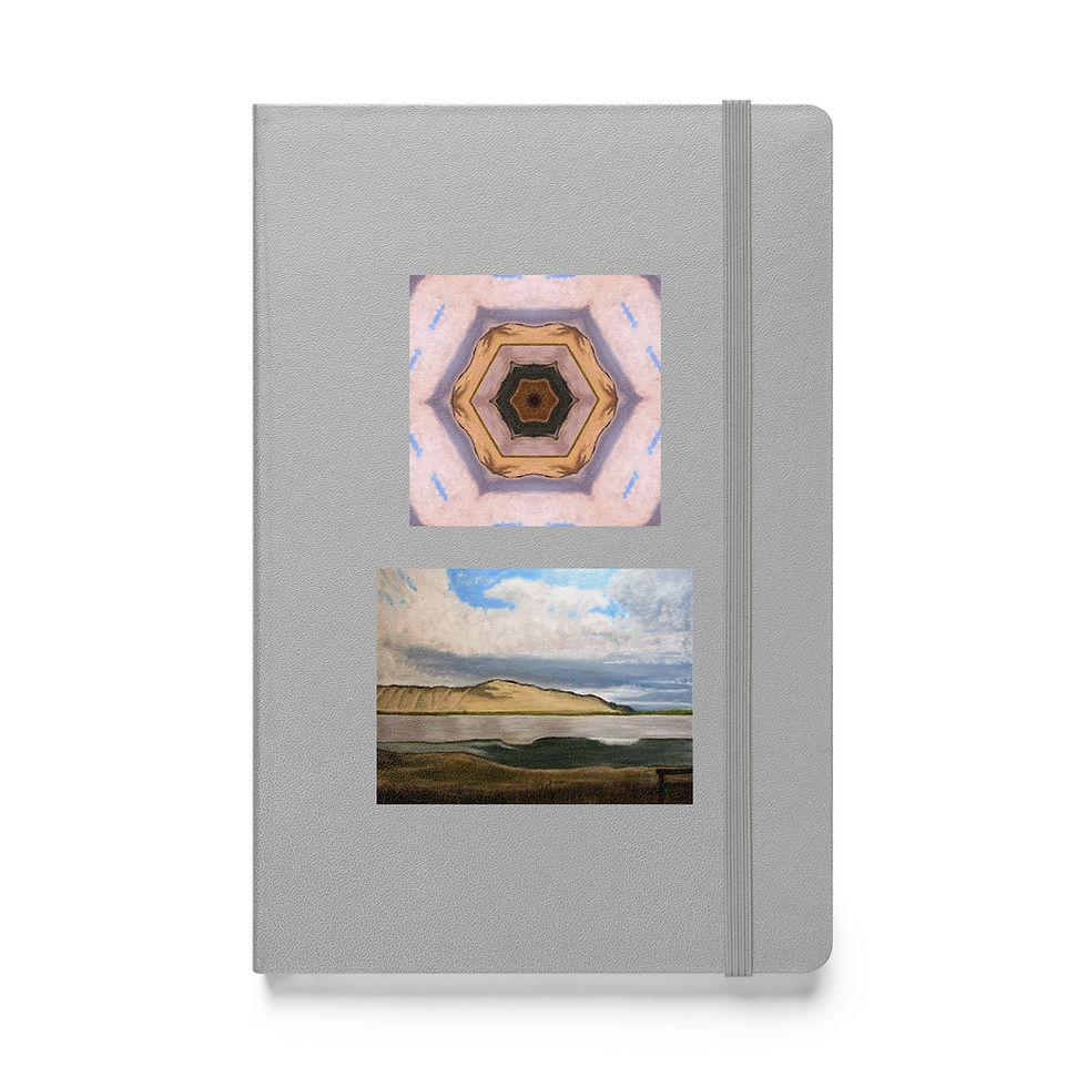 Miniatura: Sunlit Sheep Mountain Hardcover bound notebook