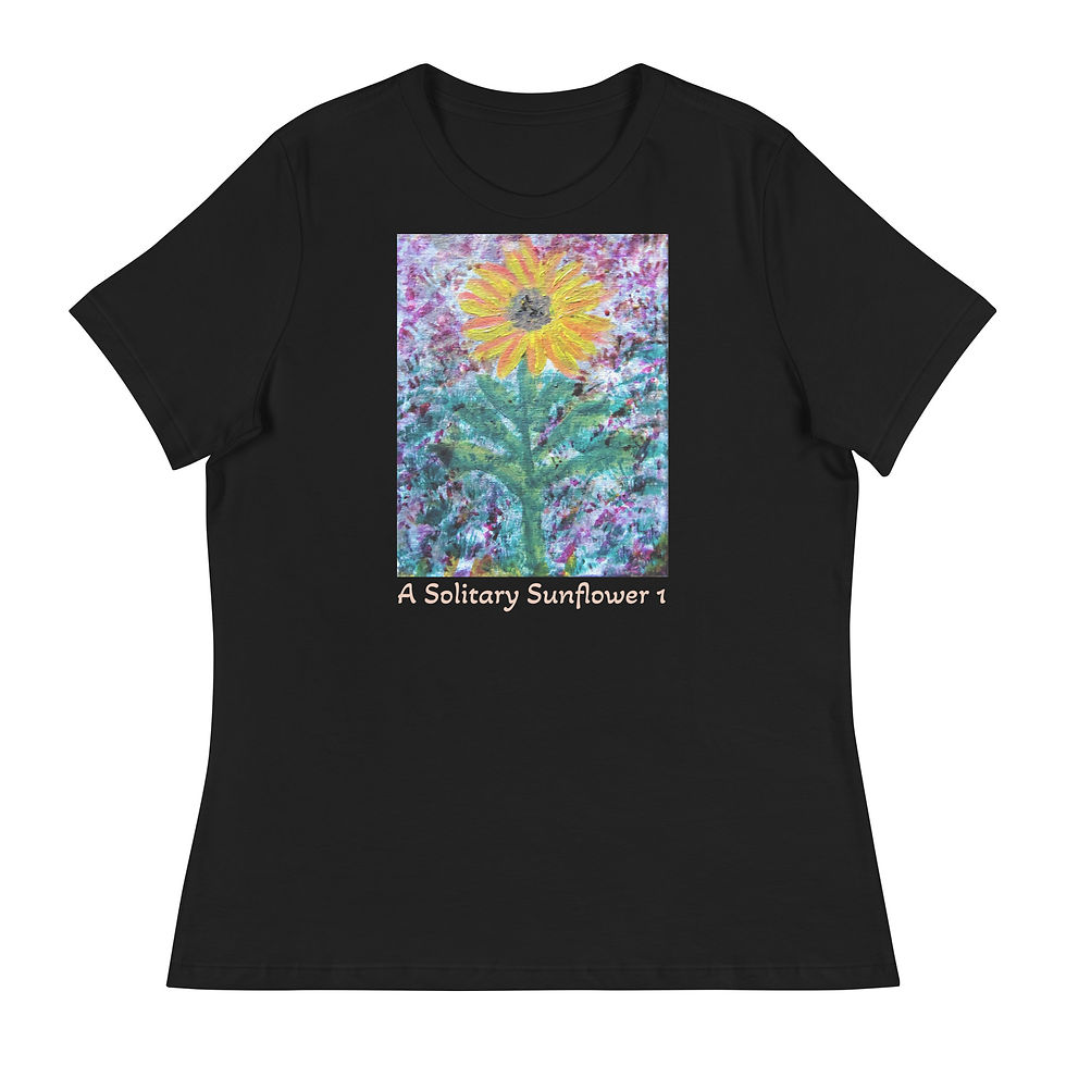 Miniatura: A Solitary Sunflower 1 Women's Relaxed T-Shirt