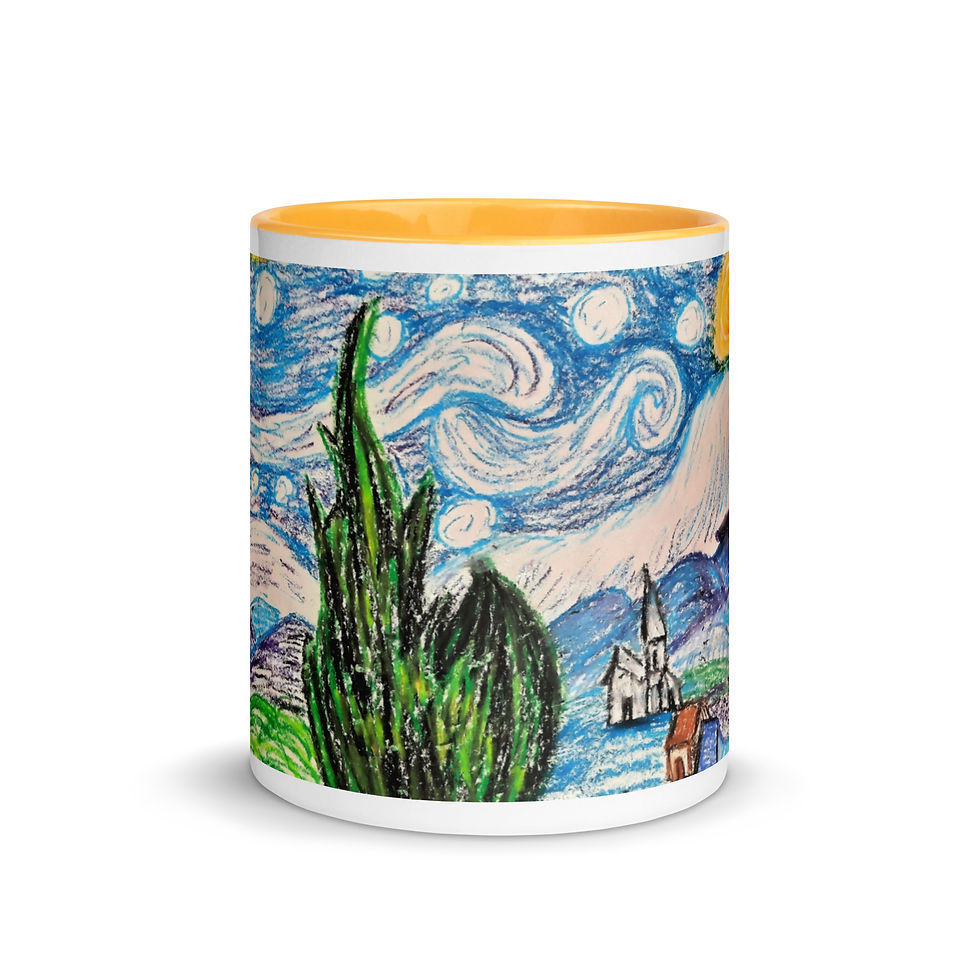Thumbnail: Anna's Starry Night Mug with Color Inside