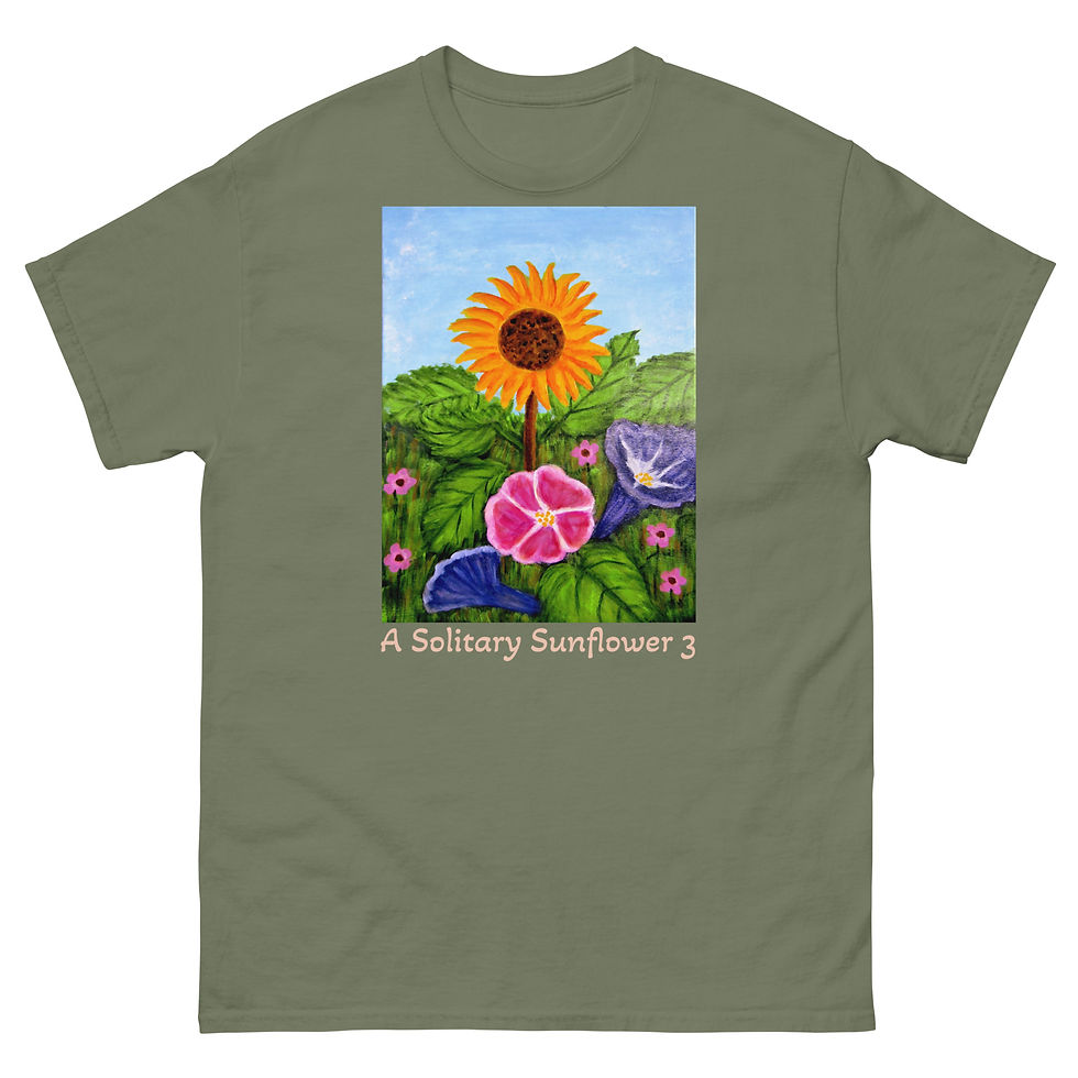 Thumbnail: A Solitary Sunflower 3 Unisex classic tee