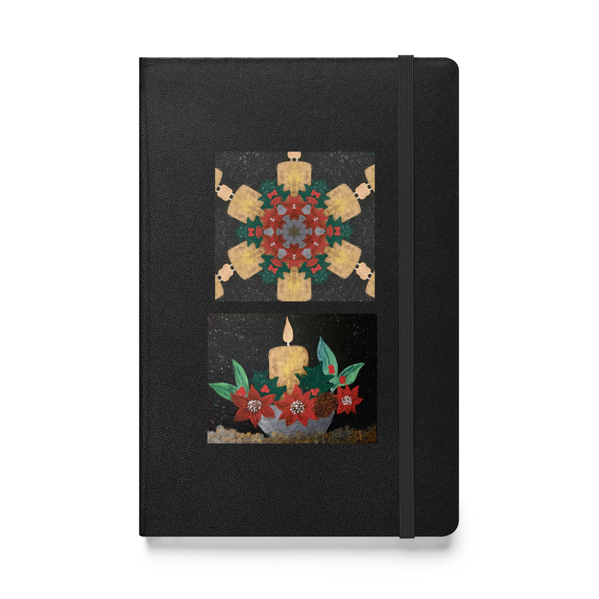 Christmas Candle 1 Hardcover bound notebook