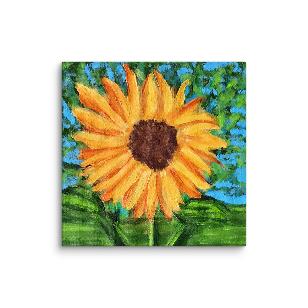 Miniatura: A Solitary Sunflower 2 Canvas