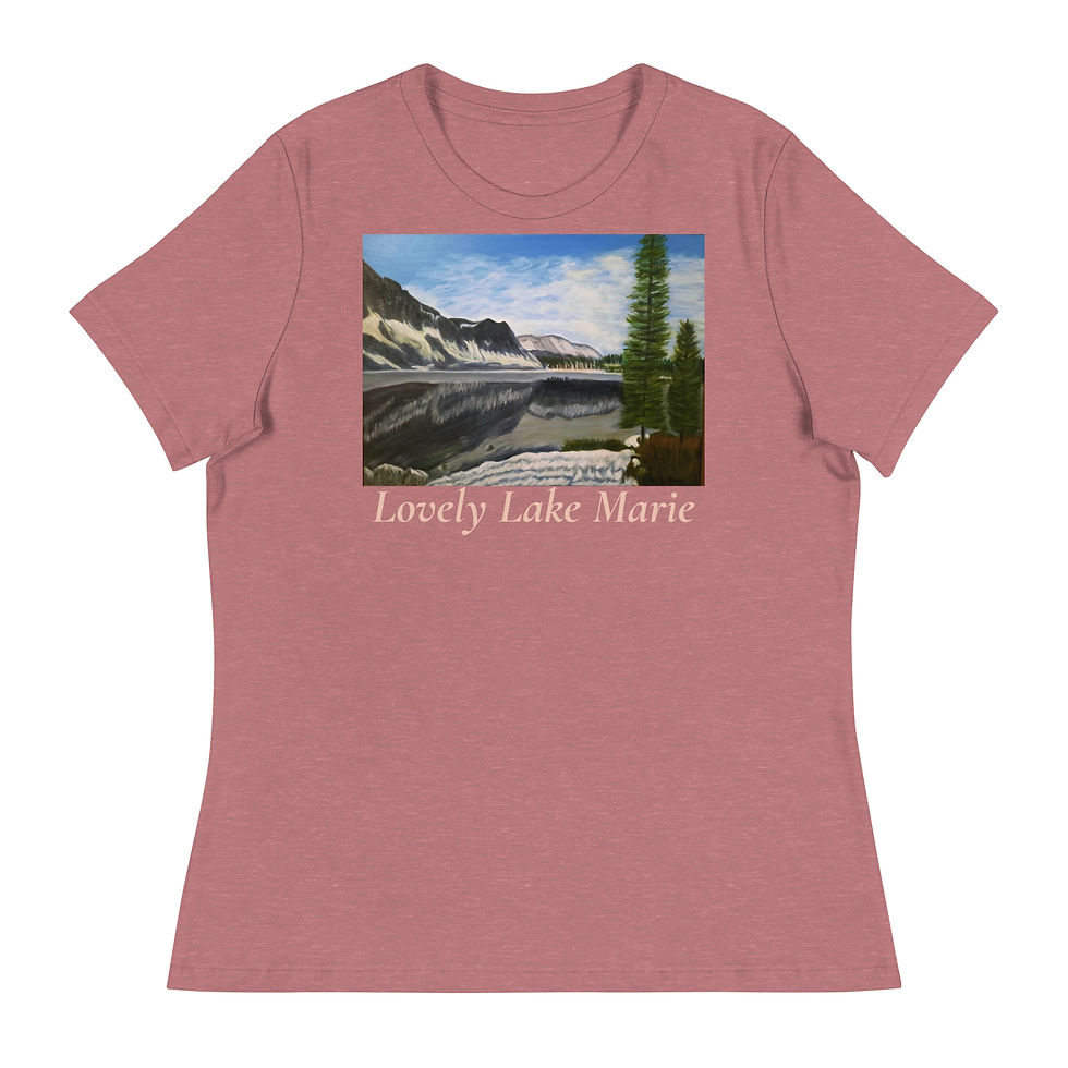 Miniatura: Lovely Lake Marie Women's Relaxed T-Shirt