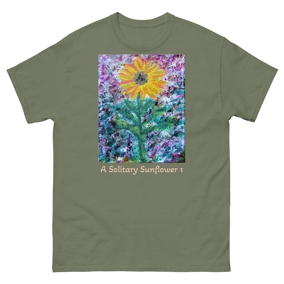 Miniatura: A Solitary Sunflower 1 Unisex classic tee