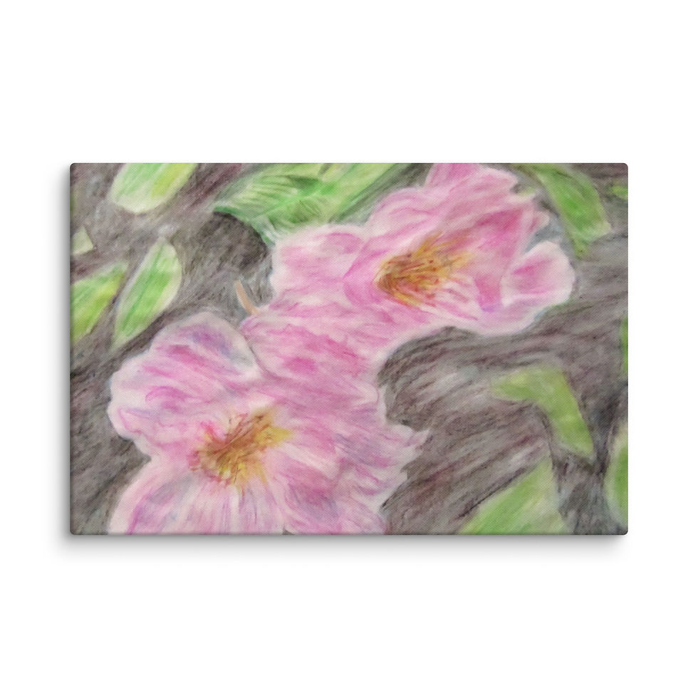 Miniatura: Wild Prairie Roses Canvas