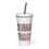 Miniatura: Dazzling Daylily Insulated tumbler with a straw