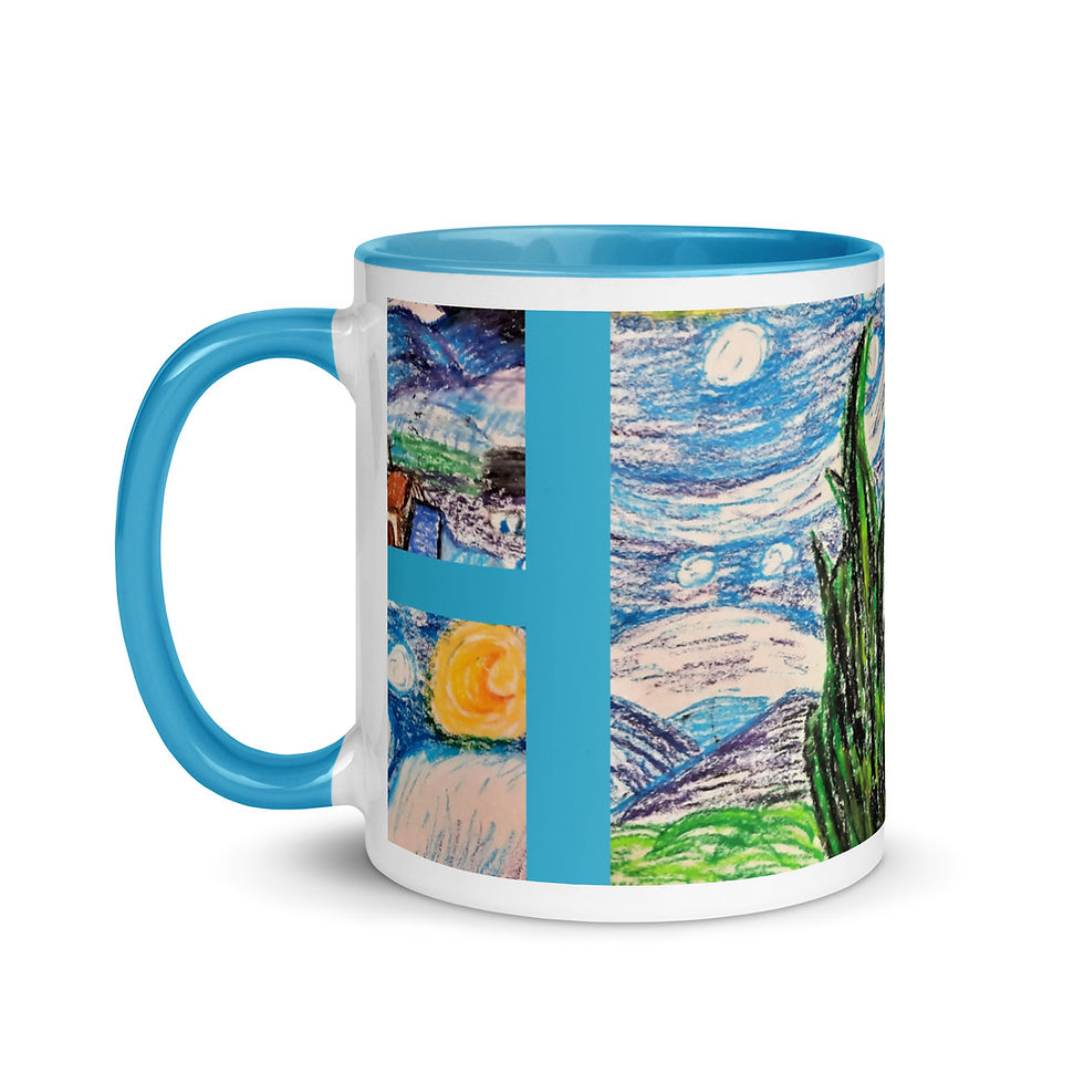 Thumbnail: Anna's Starry Night Mug with Color Inside