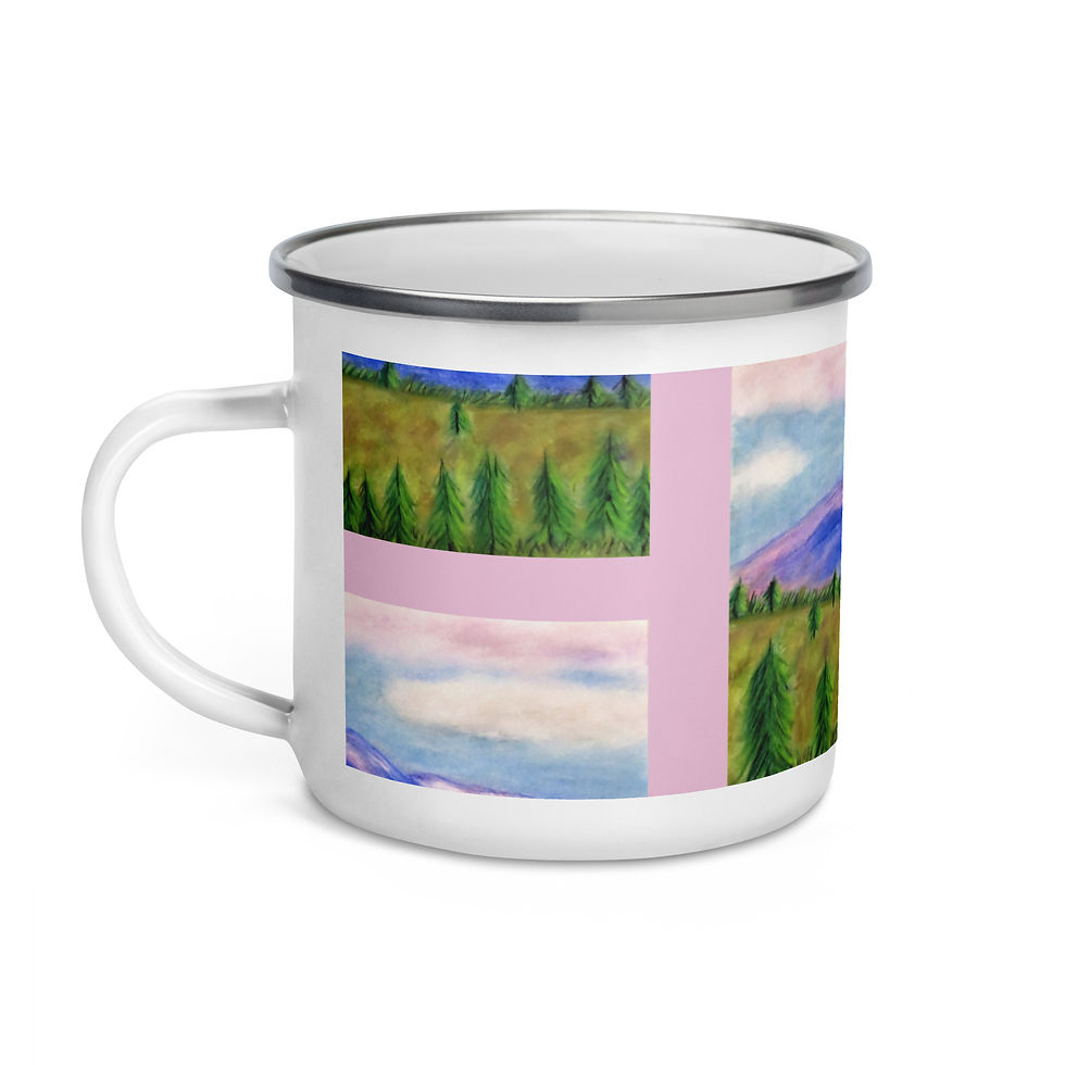 Thumbnail: Laramie Peak Lavender Enamel Mug
