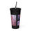 Thumbnail: Abstract Rose Patterns Insulated tumbler with a straw