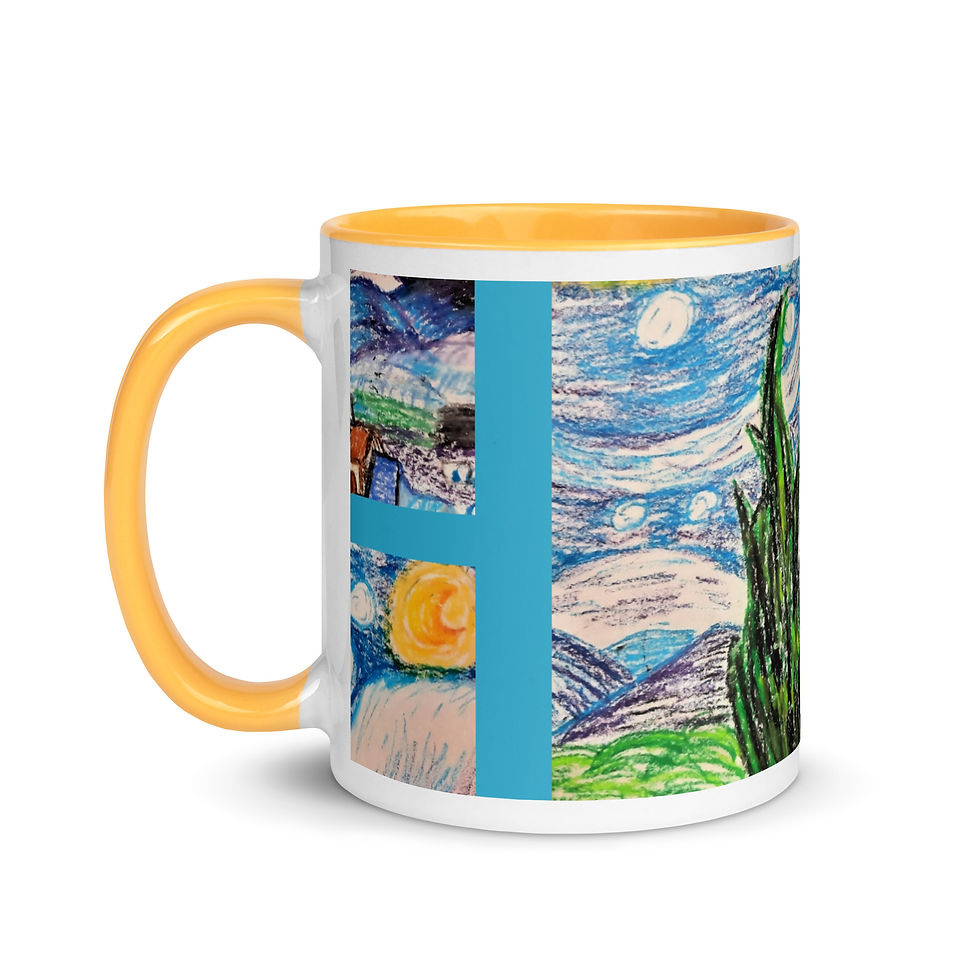 Thumbnail: Anna's Starry Night Mug with Color Inside