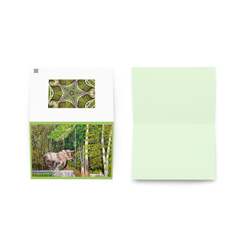 Miniatura: Wary Wanderer Greeting card