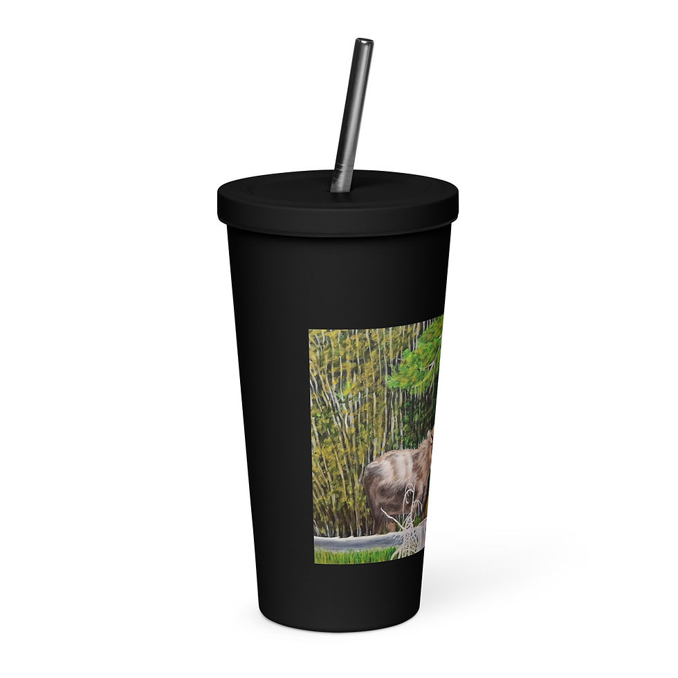Thumbnail: Wary Wanderer Insulated tumbler with a straw