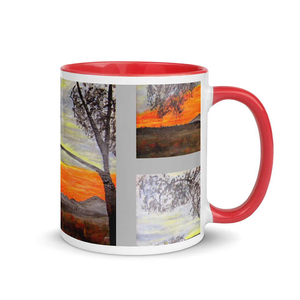 Thumbnail: Shimmering Sunset Mug with Color Inside