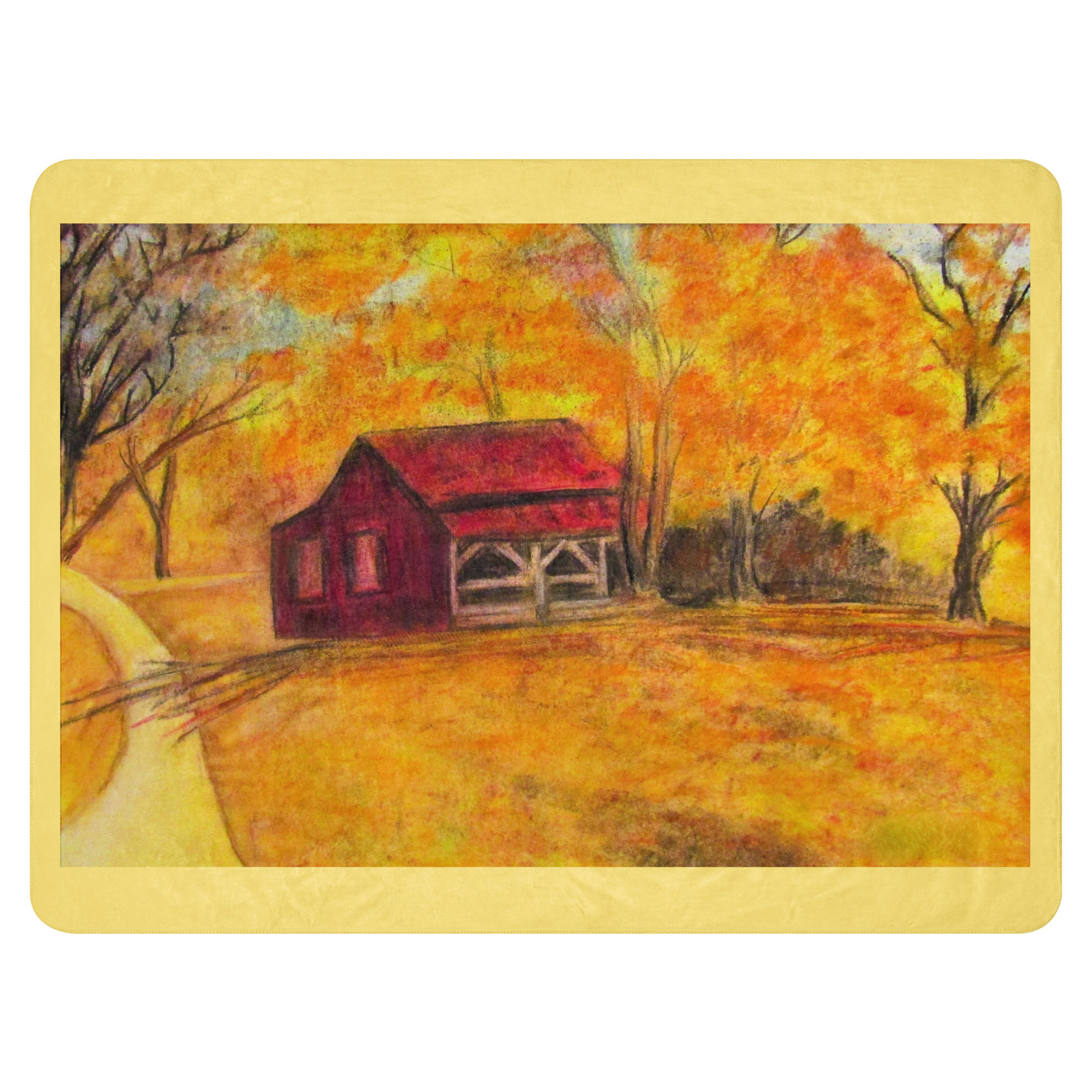 The Old Homeplace Sherpa blanket