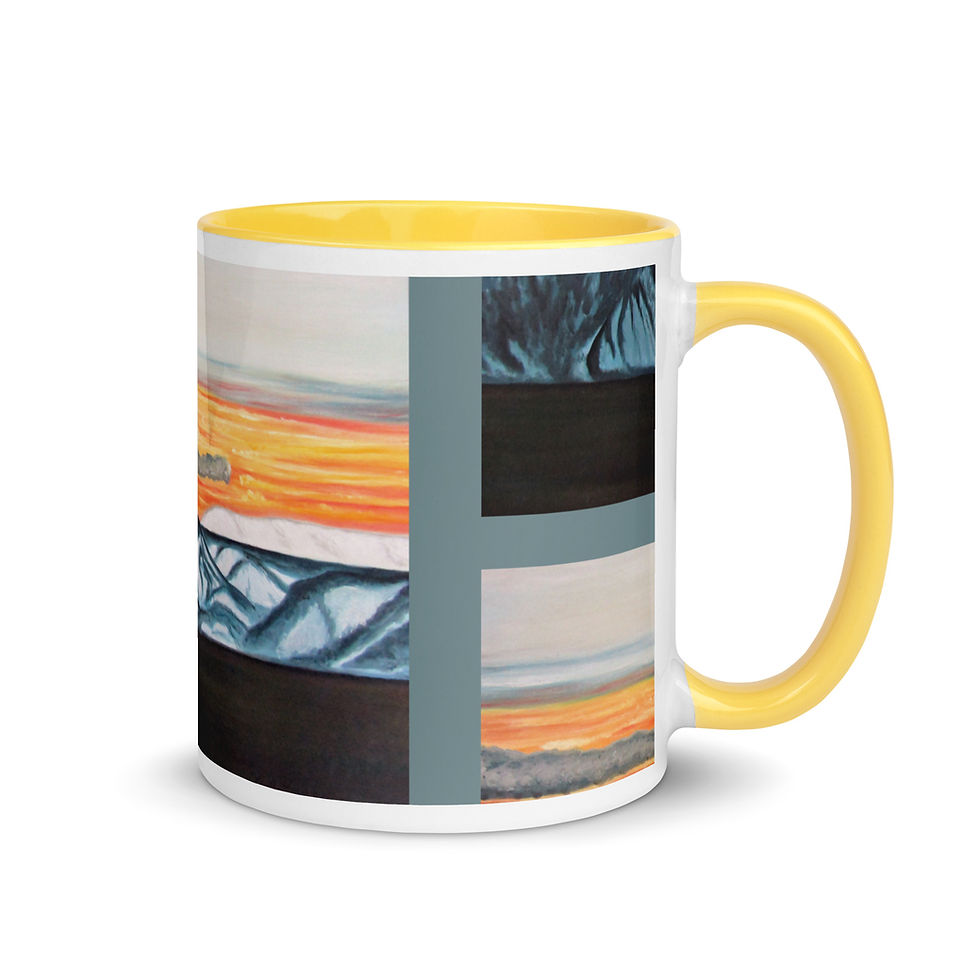 Thumbnail: Sheep Mountain Sunset Mug with Color Inside