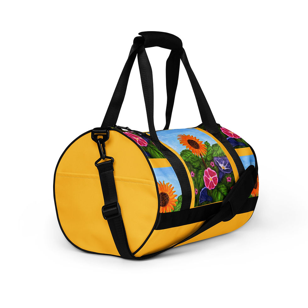 Miniatura: A Solitary Sunflower 3 All-over print gym bag