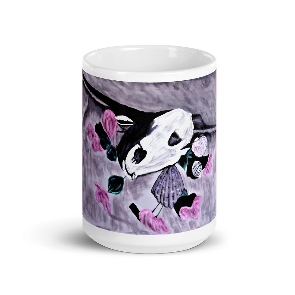 Miniatura: Ashes of Roses White glossy mug