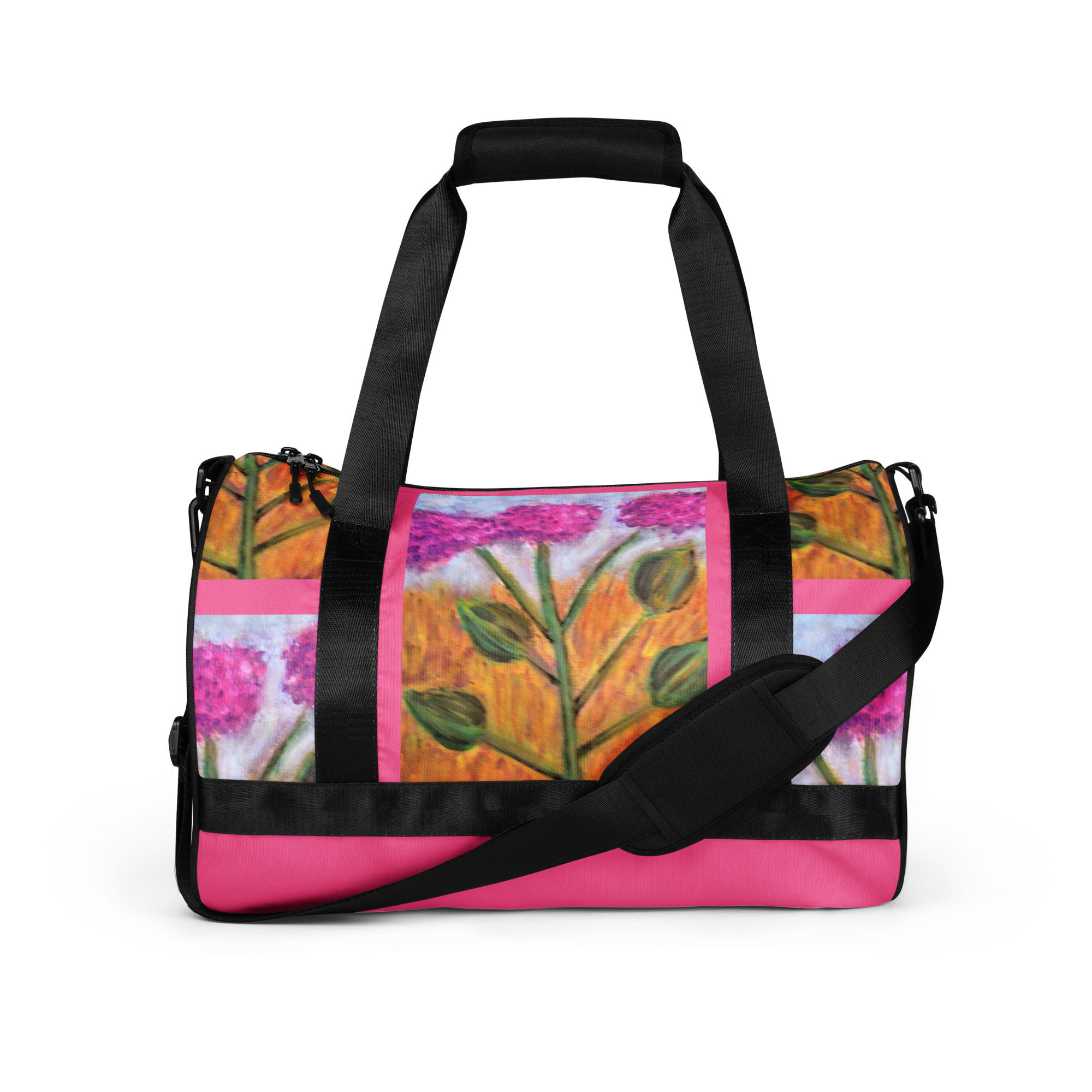 Floral Fantasy All-over print gym bag