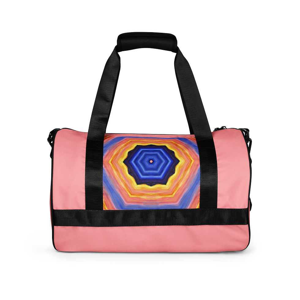 Thumbnail: Sunset over Snowy Range All-over print gym bag