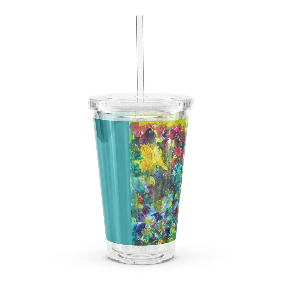 Thumbnail: Summer Promises Clear plastic tumbler