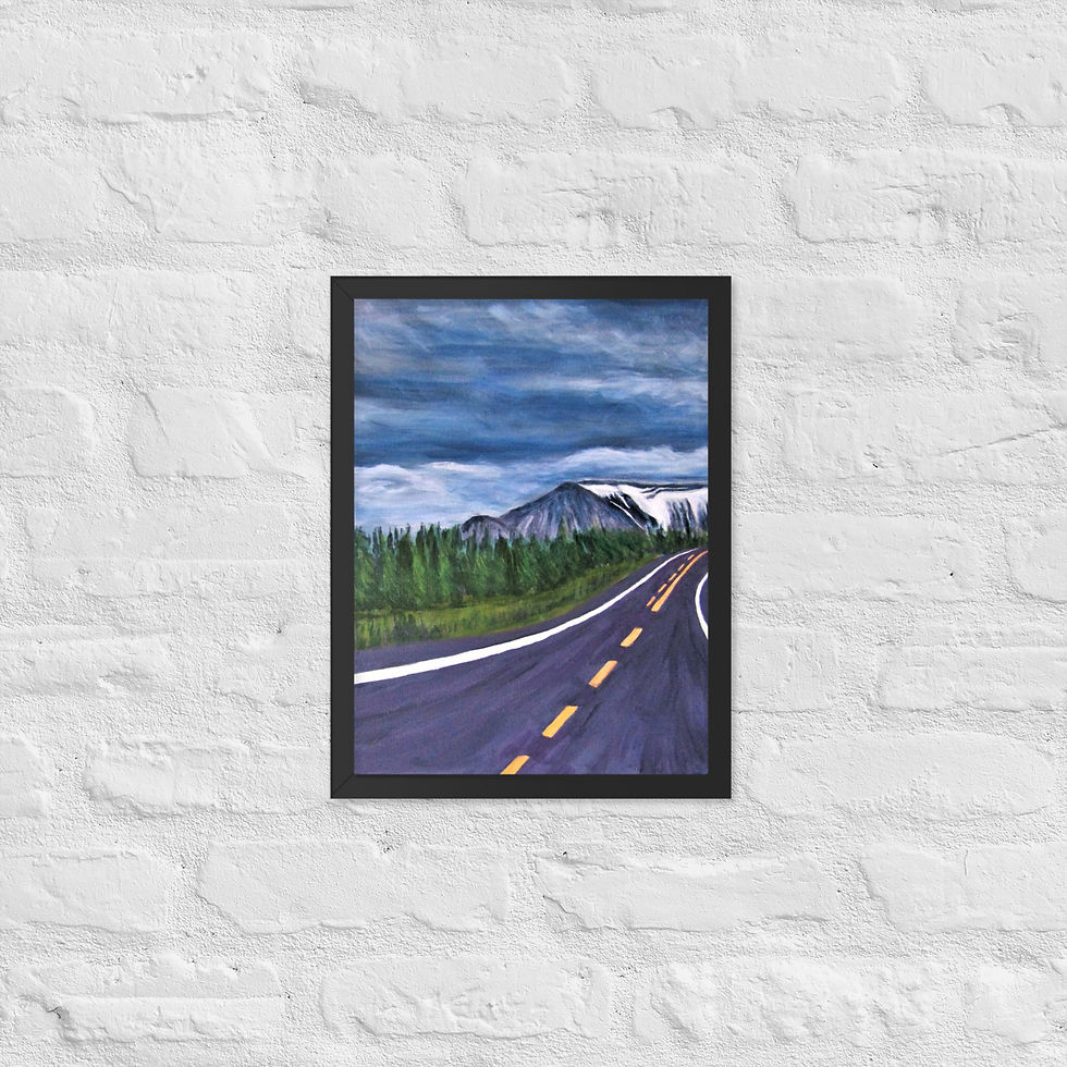 Miniatura: The Road Taken Framed poster