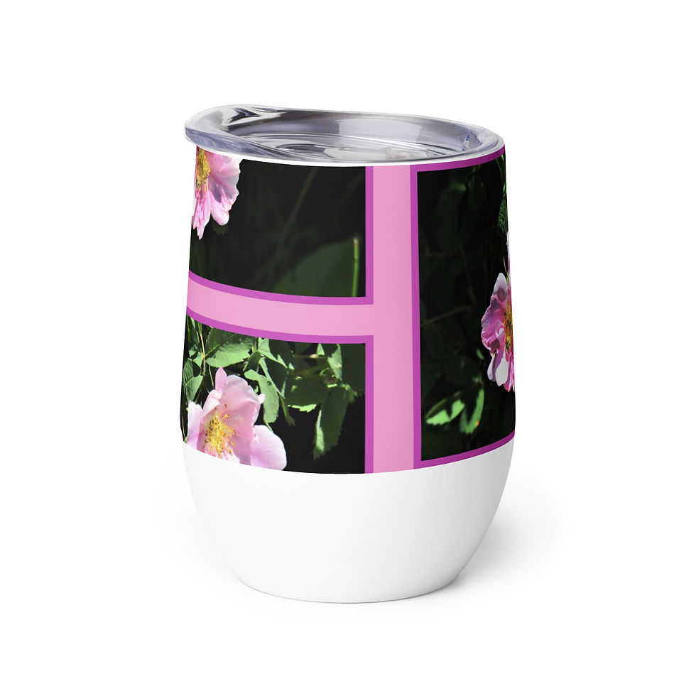 Thumbnail: Wonderful Wildflowers 2 Wine tumbler