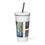 Miniatura: Sheep Mountain Retreat 1 Insulated tumbler with a straw